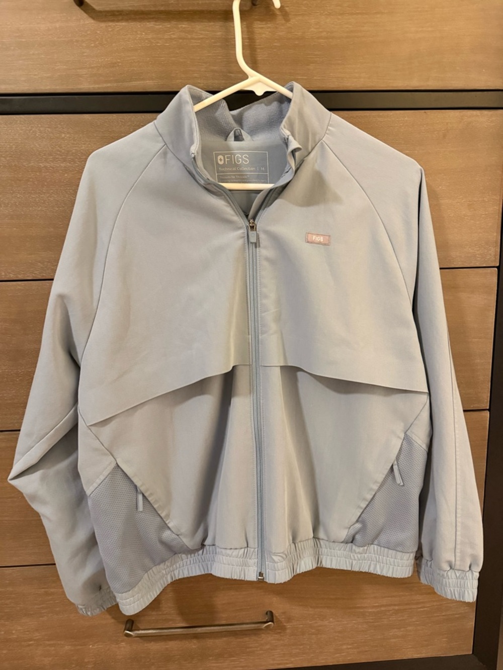FIGS Dusty Blue Sydney scrub jacket